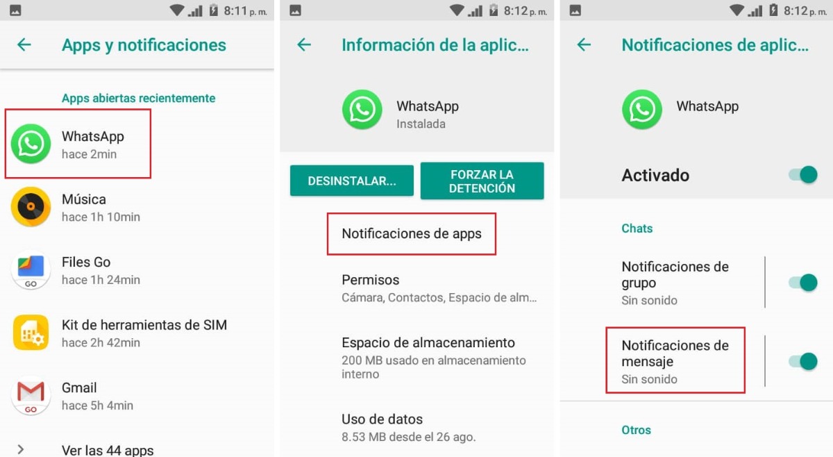 Cambiar el tono de notificacion