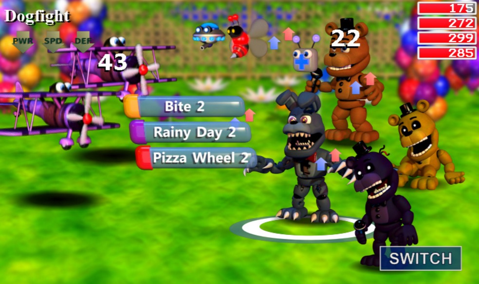 FNAF World gameplay