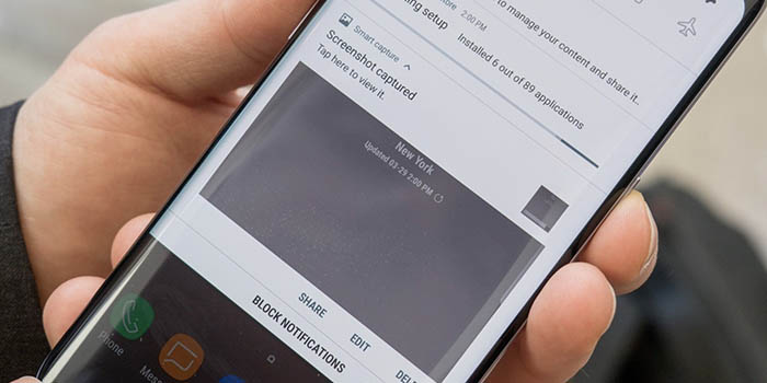 Captura pantalla Galaxy S8