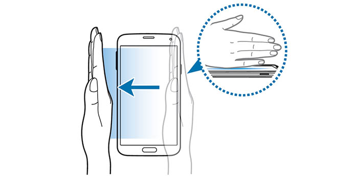 Captura pantalla gesto Galaxy S5