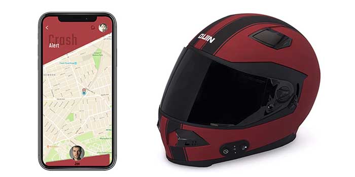 Casco que envia SMS por ti