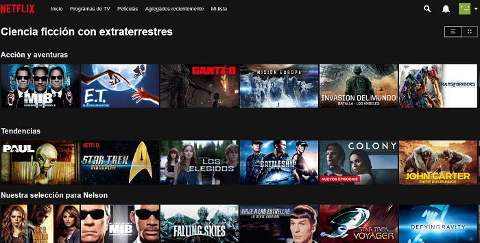 Categorías secretas de Netflix