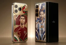 ¡Solo para multimillonarios! Esto cuestan los móviles de Messi y Cristiano bañados en oro de 24K Caviar lanza moviles de lujo con oro de Messi y Cristiano Ronaldo