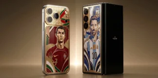 Caviar lanza moviles de lujo con oro de Messi y Cristiano Ronaldo