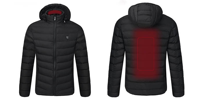 Chaqueta con calefacción incorporada