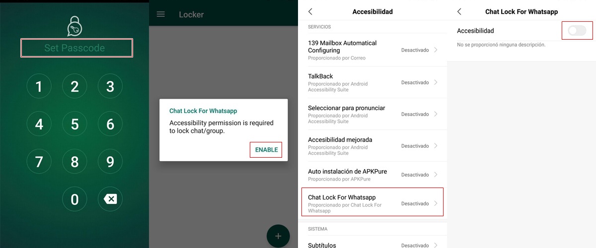 Chat Lock For Whatsapp pasos