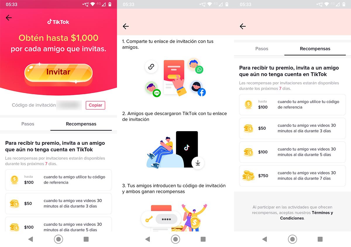 Codigos de invitacion de TikTok que son y para que sirven