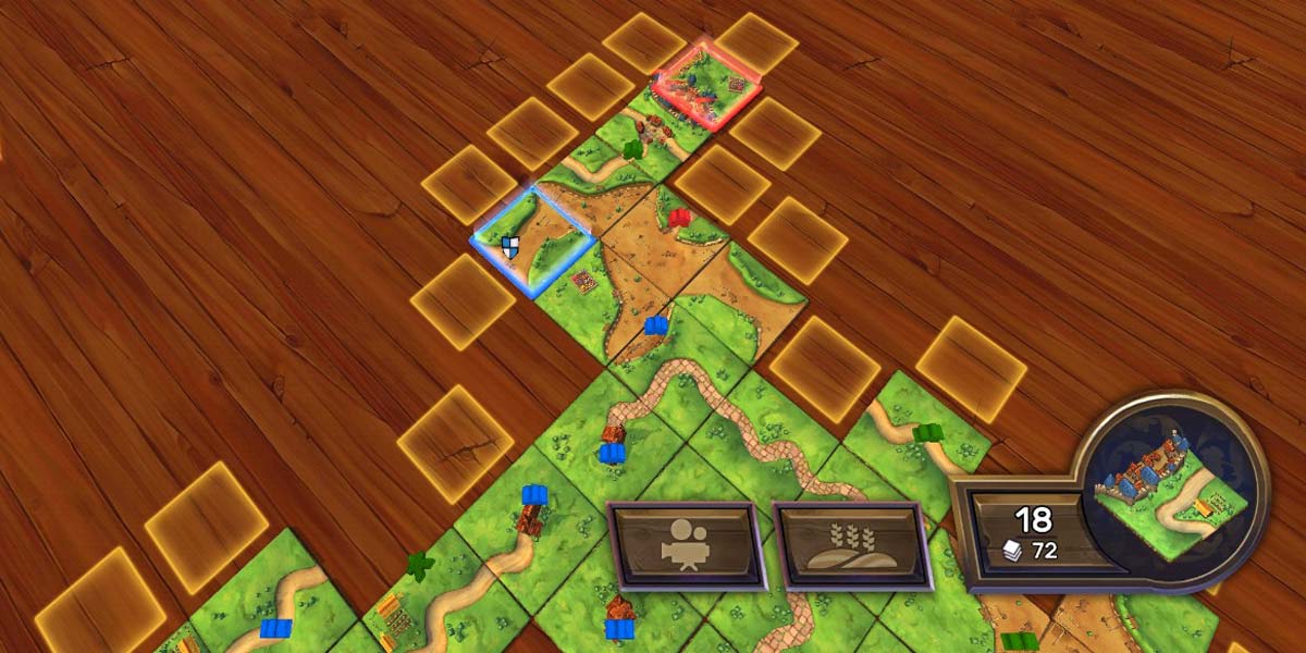 Colocar piezas en el juego Carcassonne para Android