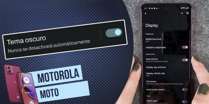 Como activar Tema oscuro en Motorola