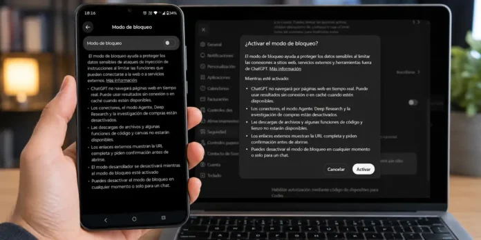 Cómo activar el Modo Bloqueo de ChatGPT y para qué sirve