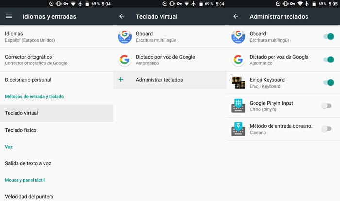Como agregar un teclado a Android
