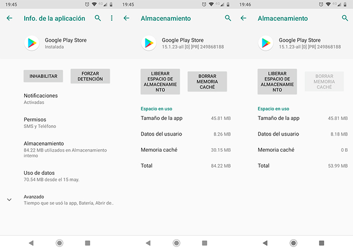 Como borrar cache PlayStore Paso 2 tutorial