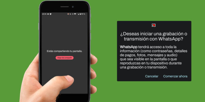 Cómo compartir la pantalla en una videollamada de WhatsApp