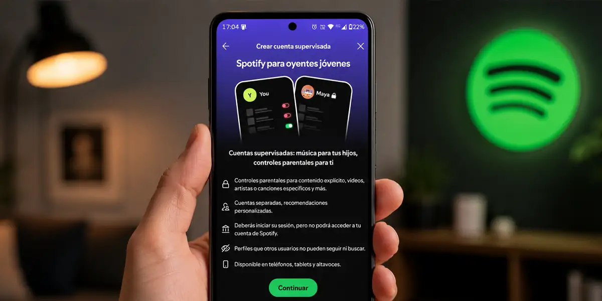 Cómo crear una cuenta supervisada de Spotify para niños