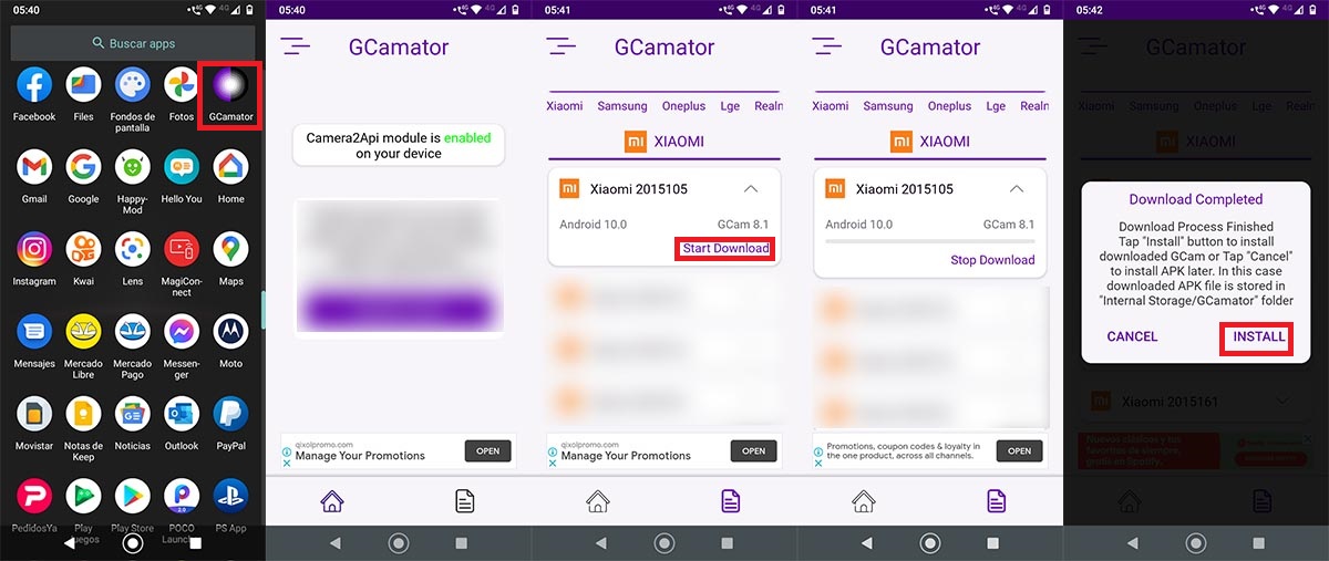 Como descargar APK de GCam Xiaomi