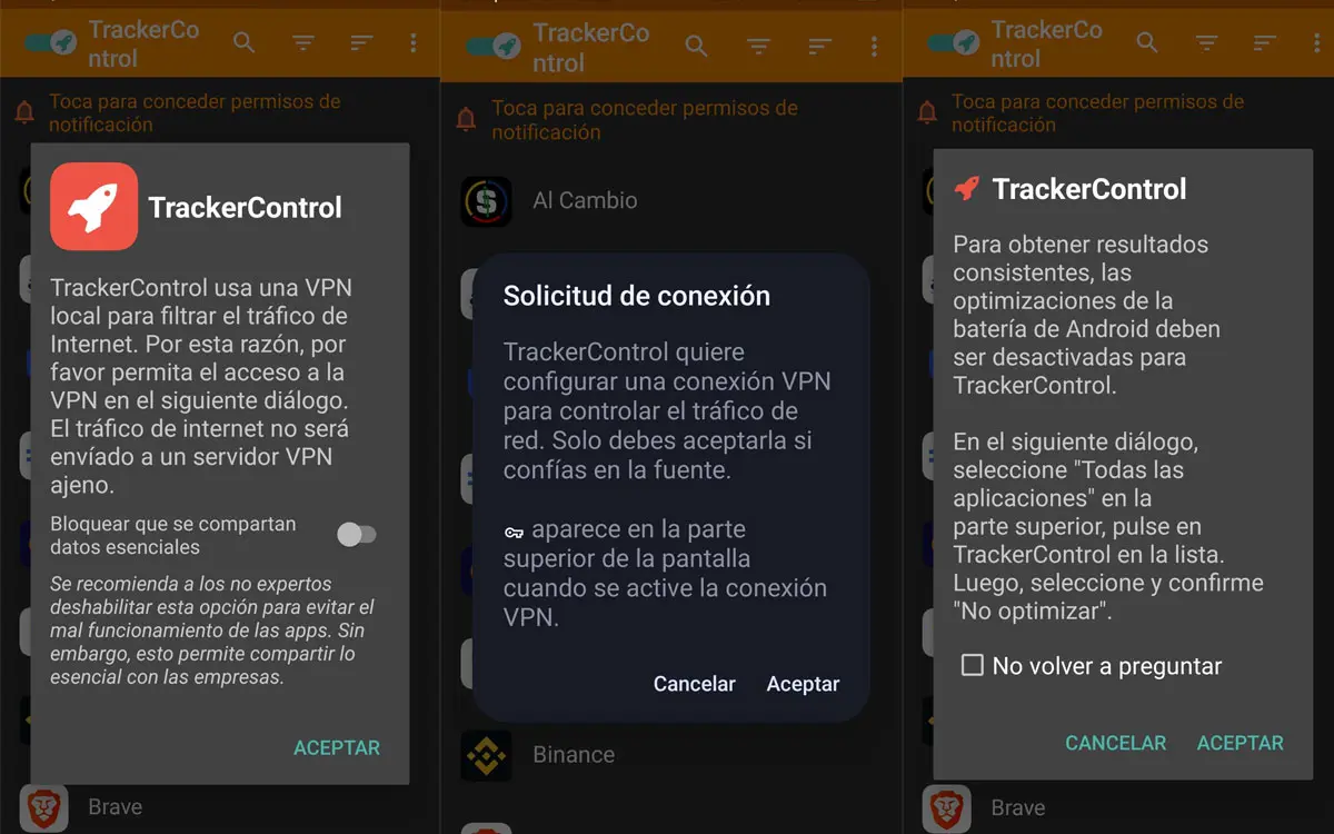 Cómo instalar TrackerControl