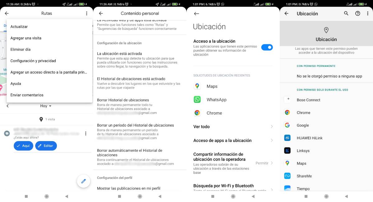 Cómo eliminar acceso a las apps a tu ubicación de google maps