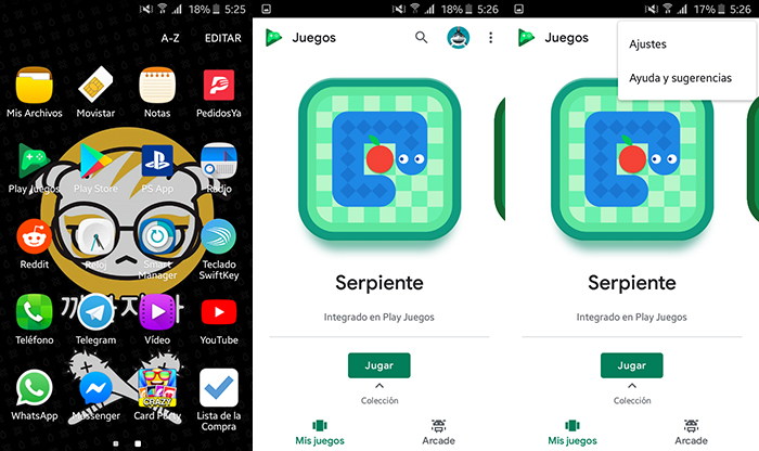 Como eliminar datos puntuaciones Google Play Juegos Paso 1