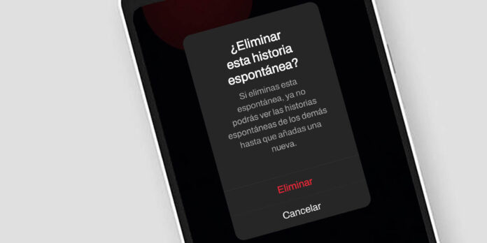 Cómo eliminar una Espontánea en Instagram