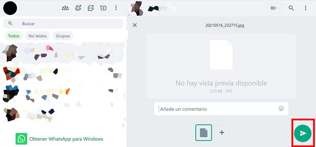 Cómo enviar fotos sin perder la calidad de la imagen por WhatsApp Web 4