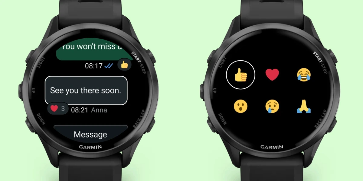 Como es la app de whatsapp para relojes inteligentes garmin