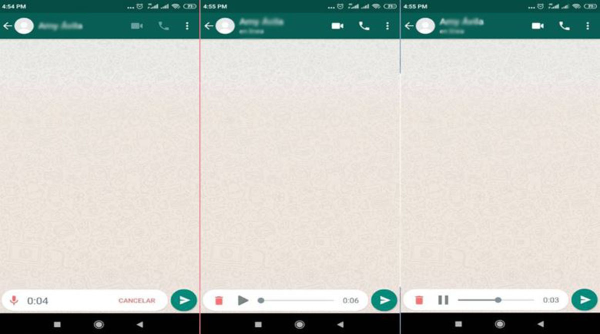 Como escuchar audios whatsapp antes de enviarlos