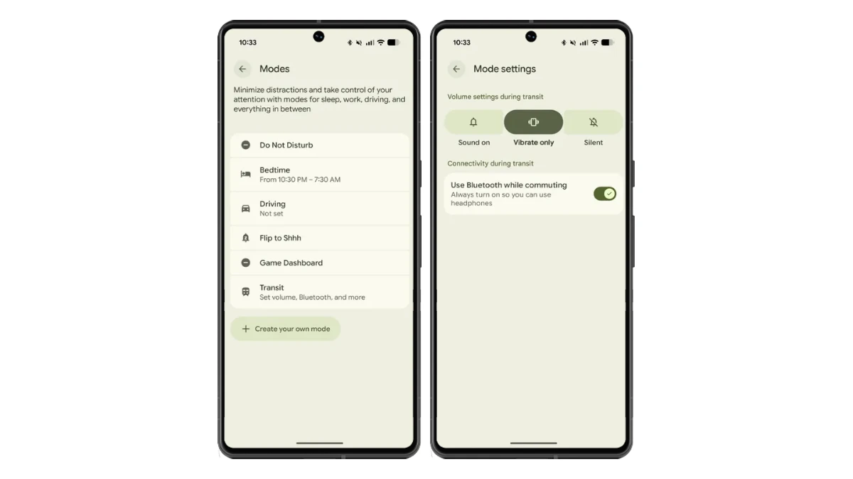 Como funciona modo transporte google pixel