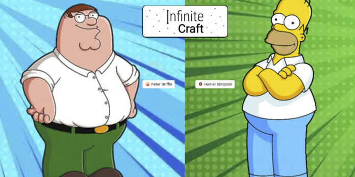 Cómo hacer Homero Simpson y Peter Griffin en Infinite Craft
