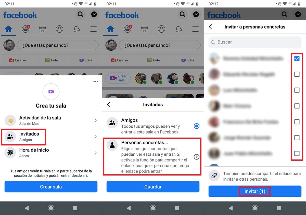 Como hacer una sala privada Messenger