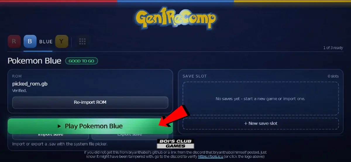 Como instalar Gen1Recomp para jugar a Pokemon Rojo Azul y Amarillo