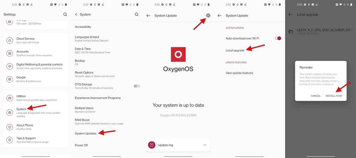 Como instalar OxygenOS 12 en tu OnePlus 9