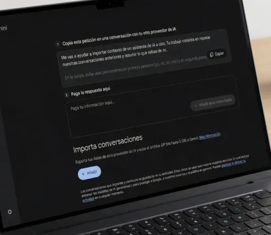 Cómo migrar de ChatGPT o Claude a Gemini paso a paso