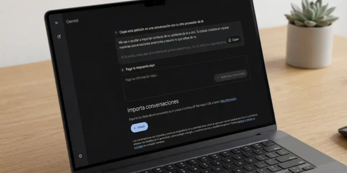 Cómo migrar de ChatGPT o Claude a Gemini paso a paso