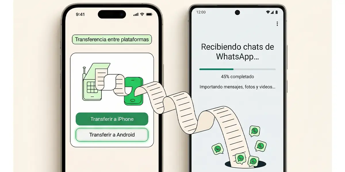 Pasar tus conversaciones de WhatsApp de iPhone a Android ahora es más sencillo