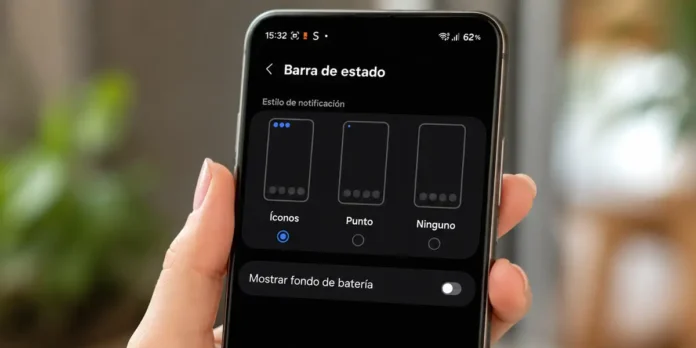Cómo poner el porcentaje de batería más grande en Android