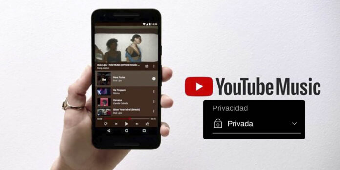 Cómo poner en privado tus playlists de YouTube Music