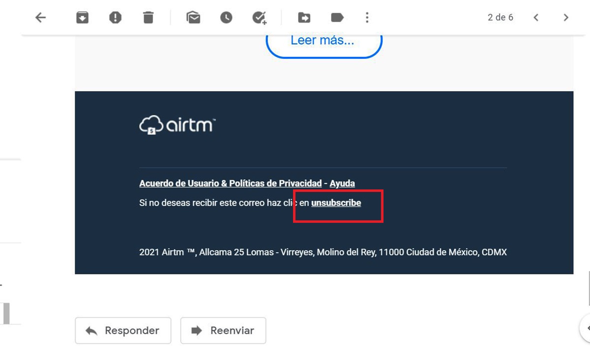 Como recibir menos correos de publicidad Gmail unsubscribe