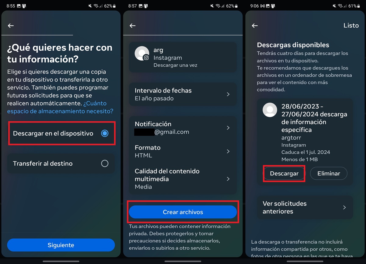 Como recuperar mensajes borrados de Instagram 3