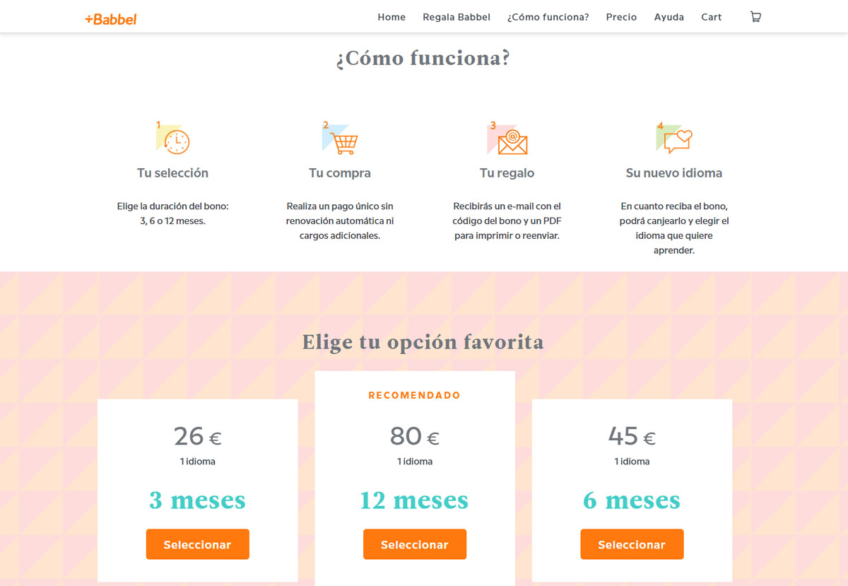 Cómo regalar cursos de idiomas con Babbel