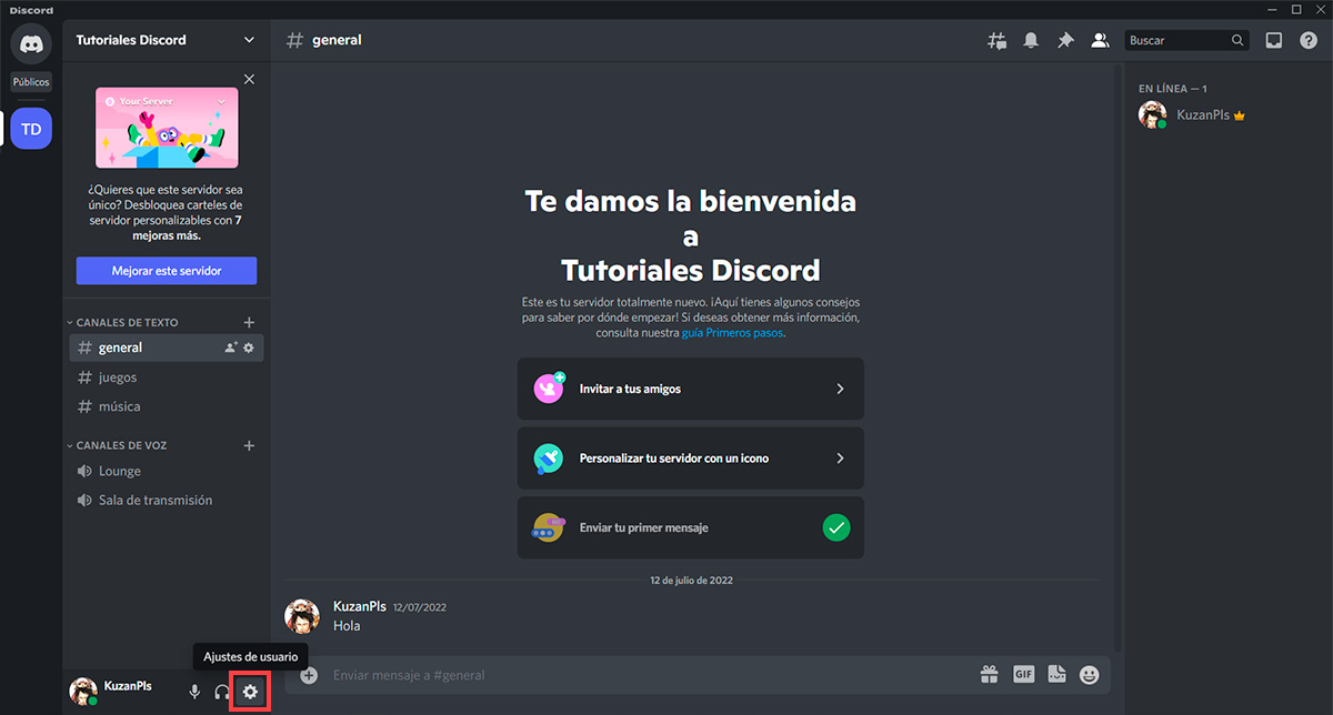 Como saber ID de Discord PC 1