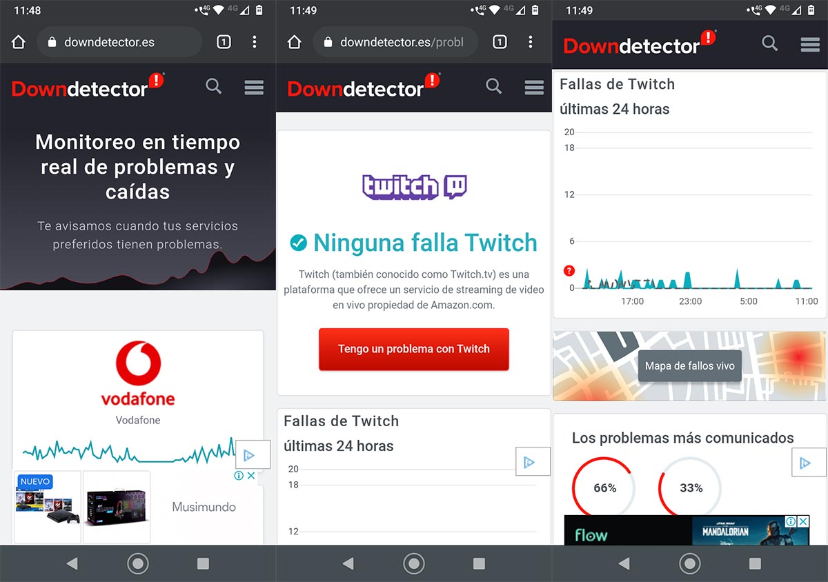 Como saber si se cayo Twitch