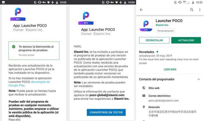 Como ser beta tester del Poco Launcher