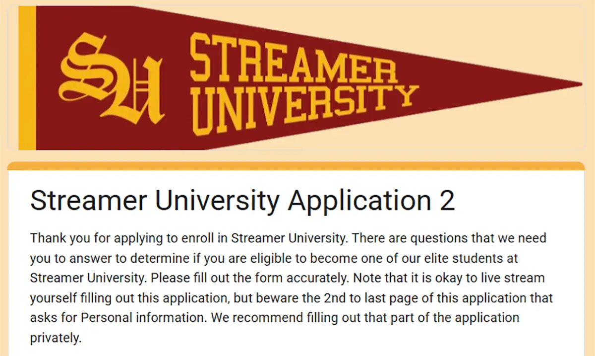 Como unirse a la University Streamer