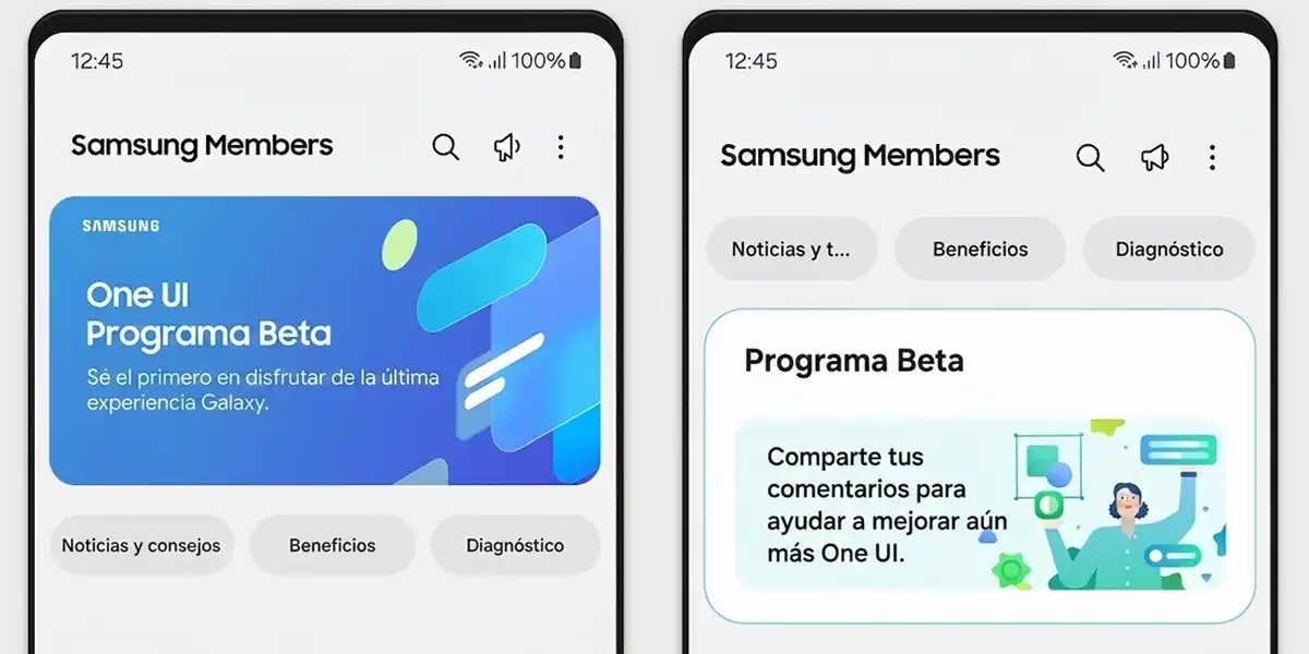Como unirse o salir de la beta de One UI de Samsung