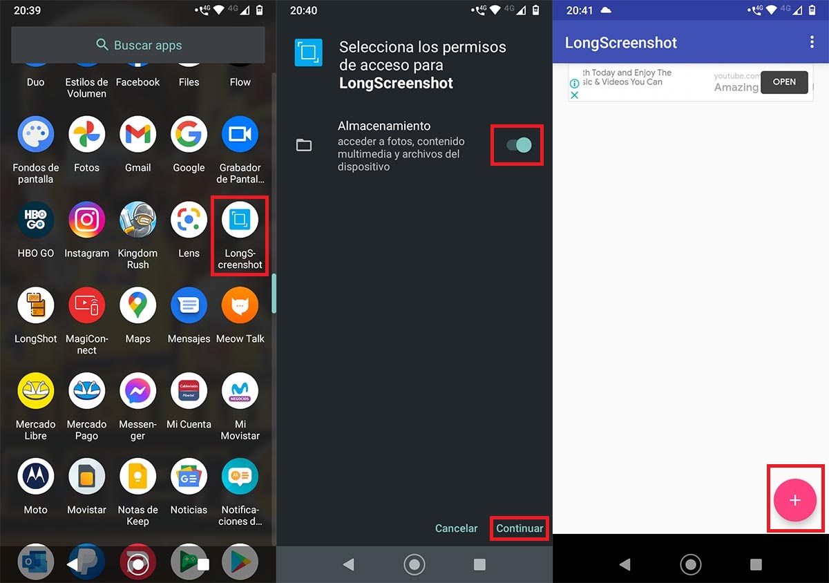 Como usar LongScreenshot Android