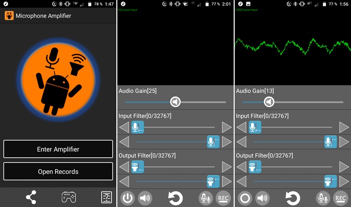 Cómo usar Microphone Amplifier en Android