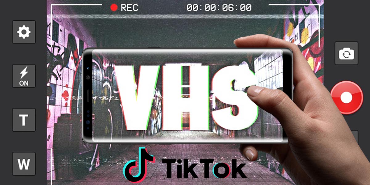 Como usar el filtro VHS Retro TikTok