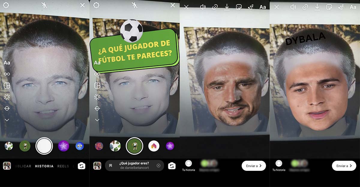 Cómo usar filtro qué jugador eres Instagram