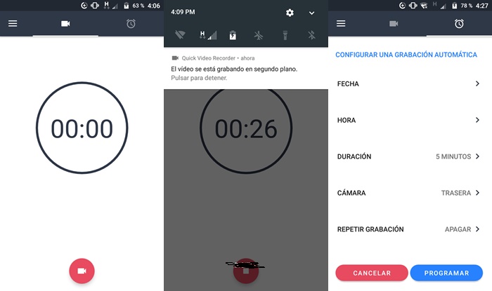 Como usar quick video recorder Android