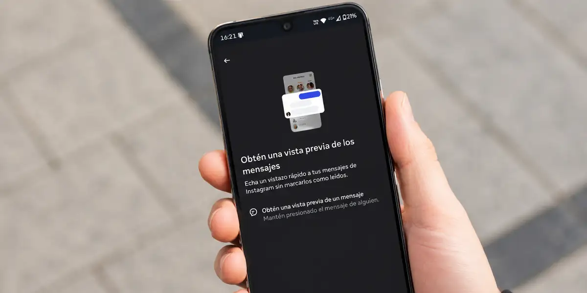 Cómo ver mensajes de Instagram sin abrirlos (método oficial)